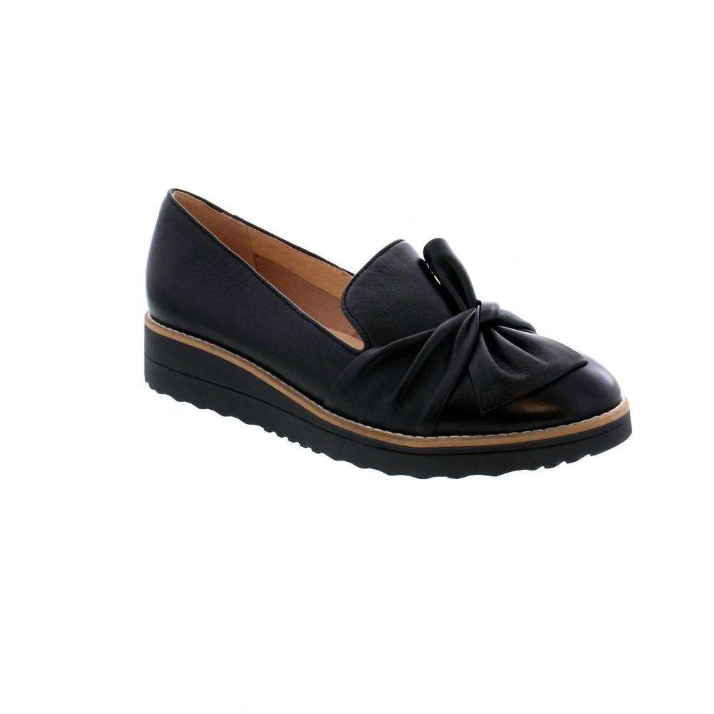 NEW DJANGO & JULIETTE women's oclem leather loafers shoes in black/blacksole